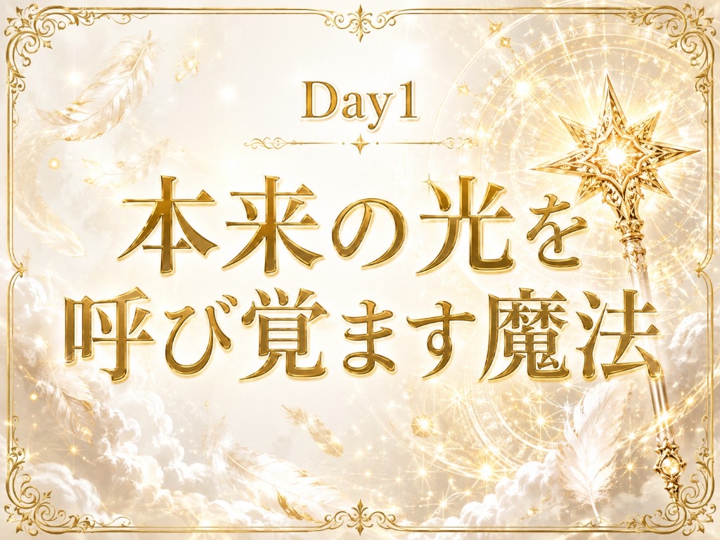 Day1 本来の光を呼び覚ます魔法
