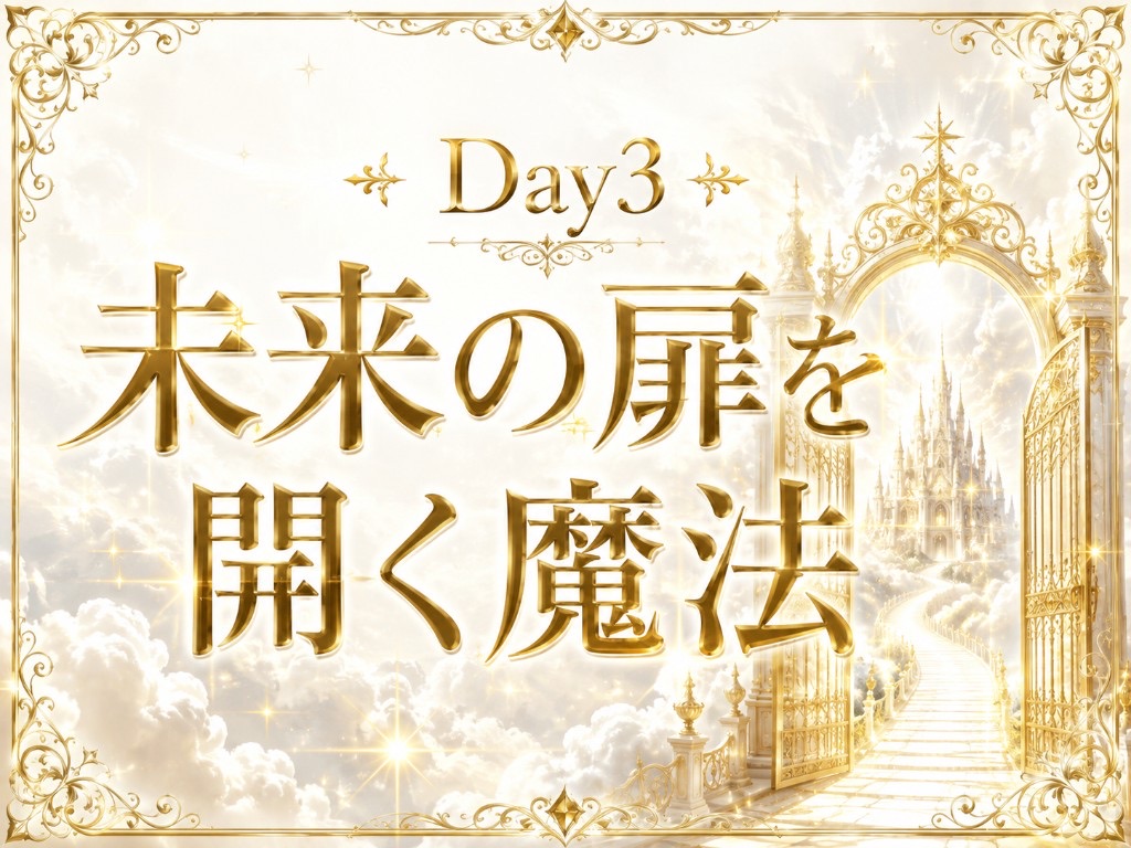 Day3 未来の扉を開く魔法